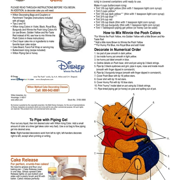 Winnie the Pooh cake pan UIGC - Picture 7 of 8